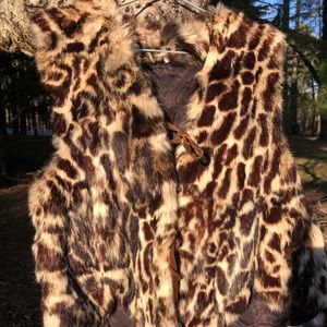 Vintage Ocelot (?!) vest; beautiful condition.